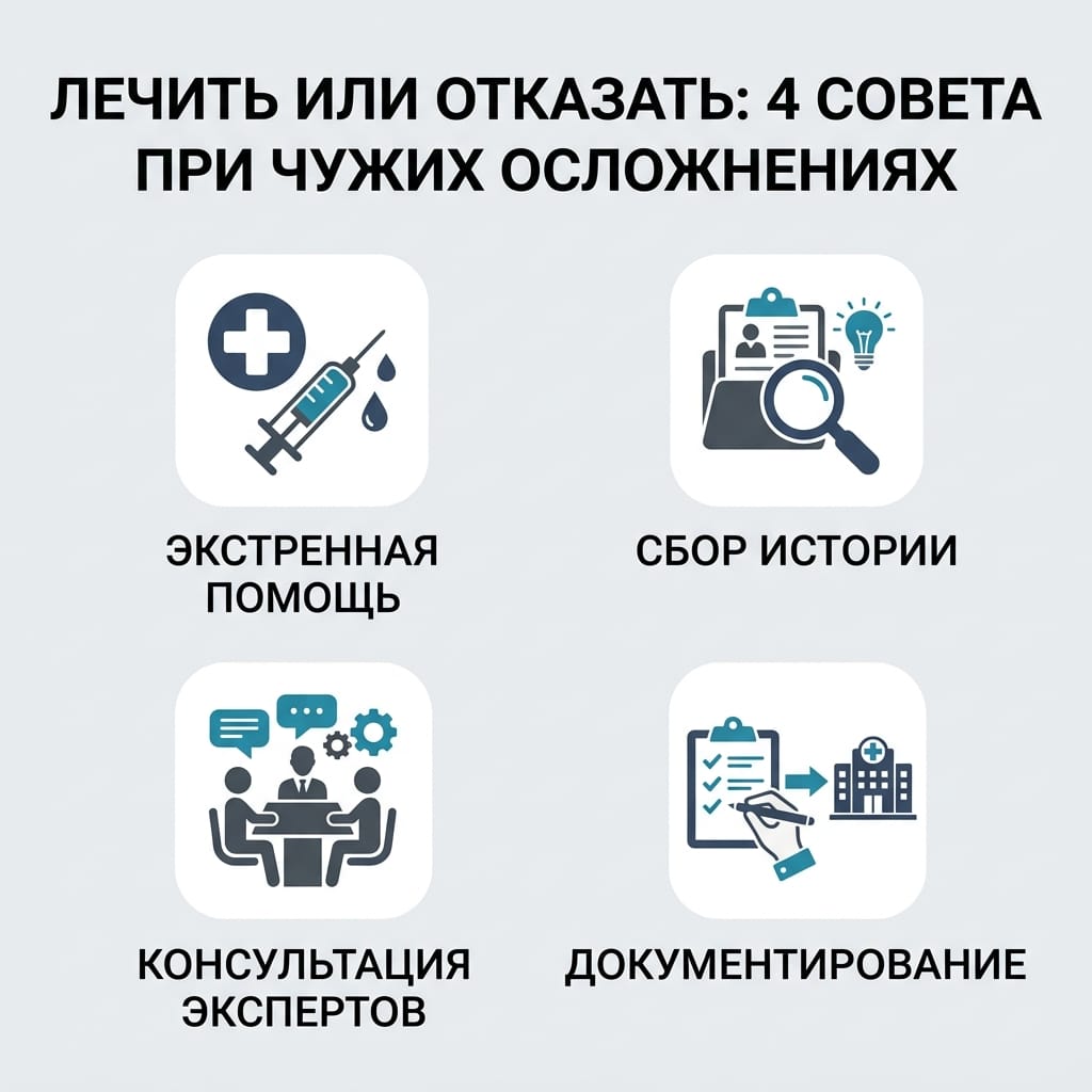 Лечение осложнений: 4 опасные ошибки и секреты работы с чужими случаями