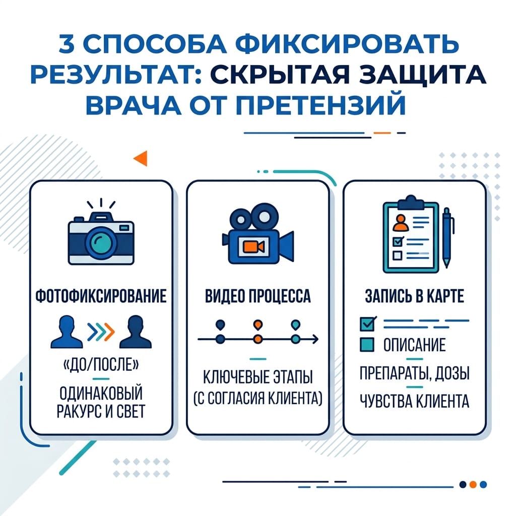 3 способа фиксировать результат: скрытая защита врача от претензий