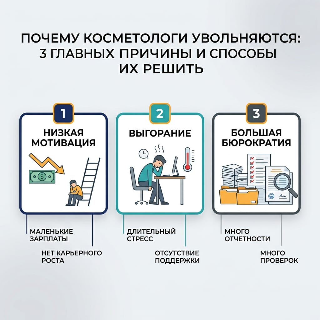 Почему косметологи увольняются: 3 главных причины и способы их решить