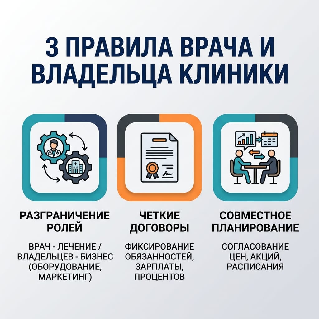 3 правила врача и владельца клиники: как избежать конфликтов и потерь
