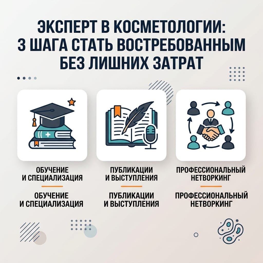 Эксперт в косметологии: 3 шага стать востребованным без лишних затрат