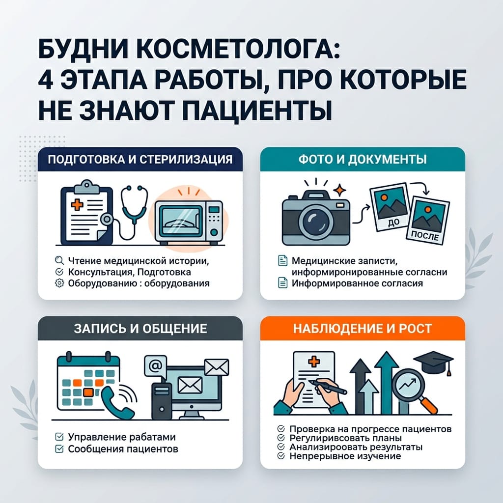 Будни косметолога: 4 этапа работы, про которые не знают пациенты