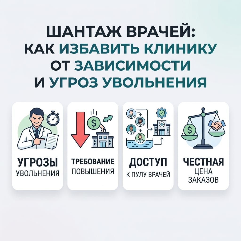 Шантаж врачей: как избавить клинику от зависимости и угроз увольнения