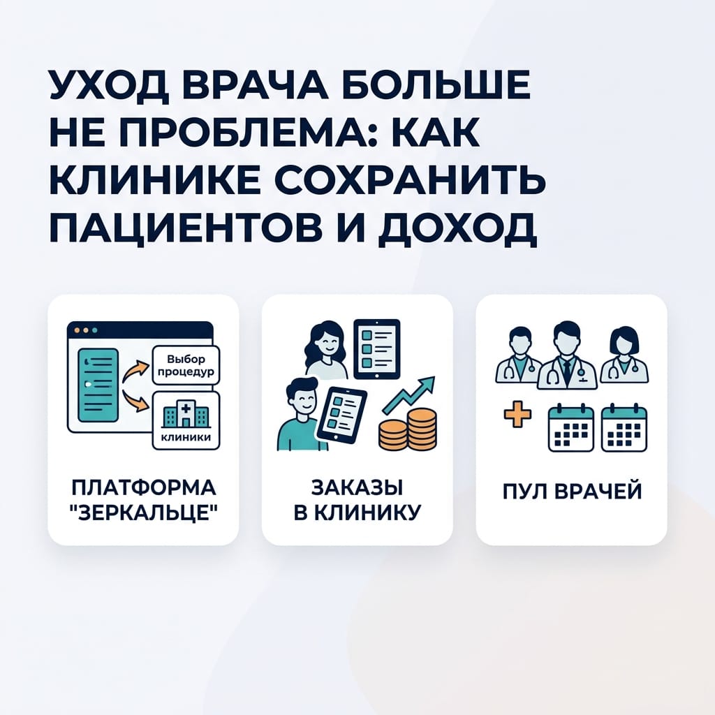 Уход врача больше не проблема: как клинике сохранить пациентов и доход