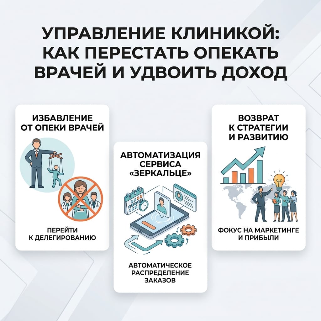 Управление клиникой: как перестать опекать врачей и удвоить доход