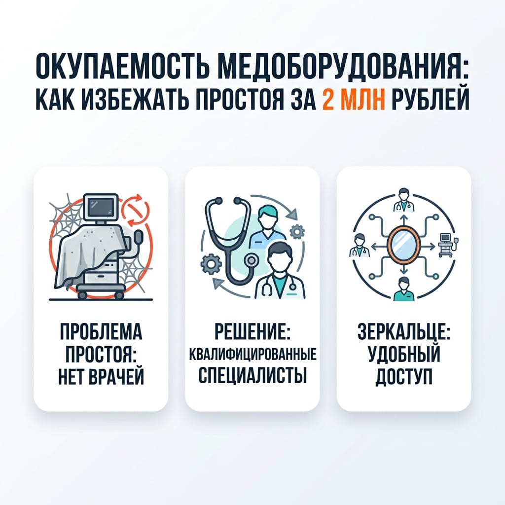 Окупаемость медоборудования: как избежать простоя за 2 млн рублей