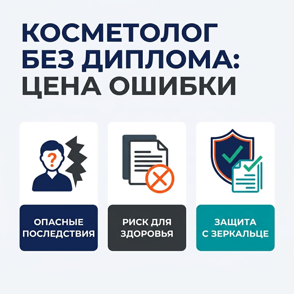 Косметолог без диплома: цена ошибки и как защитить себя от подделок