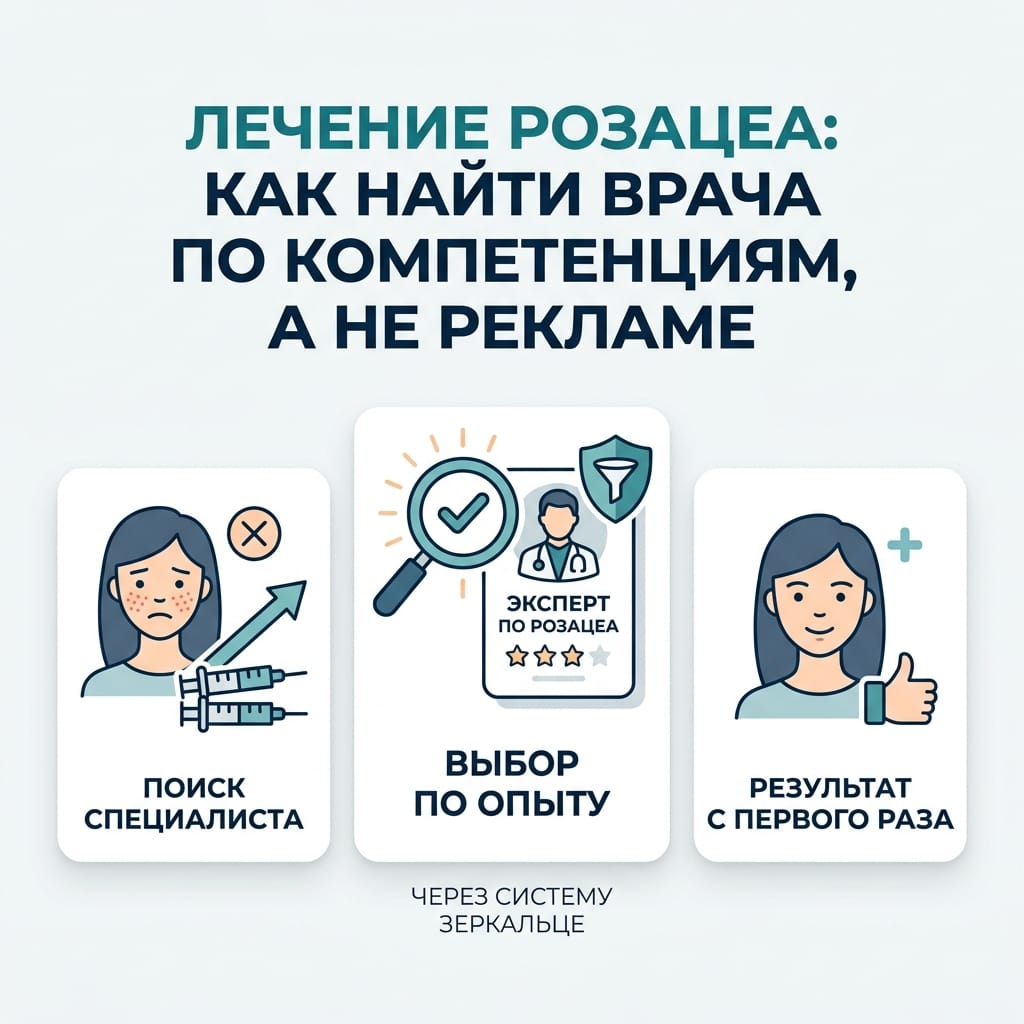 Лечение розацеа: как найти врача по компетенциям, а не рекламе