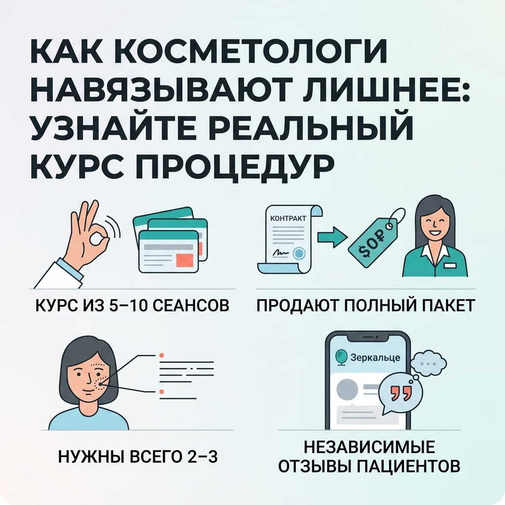 Как косметологи навязывают лишнее: узнайте реальный курс процедур