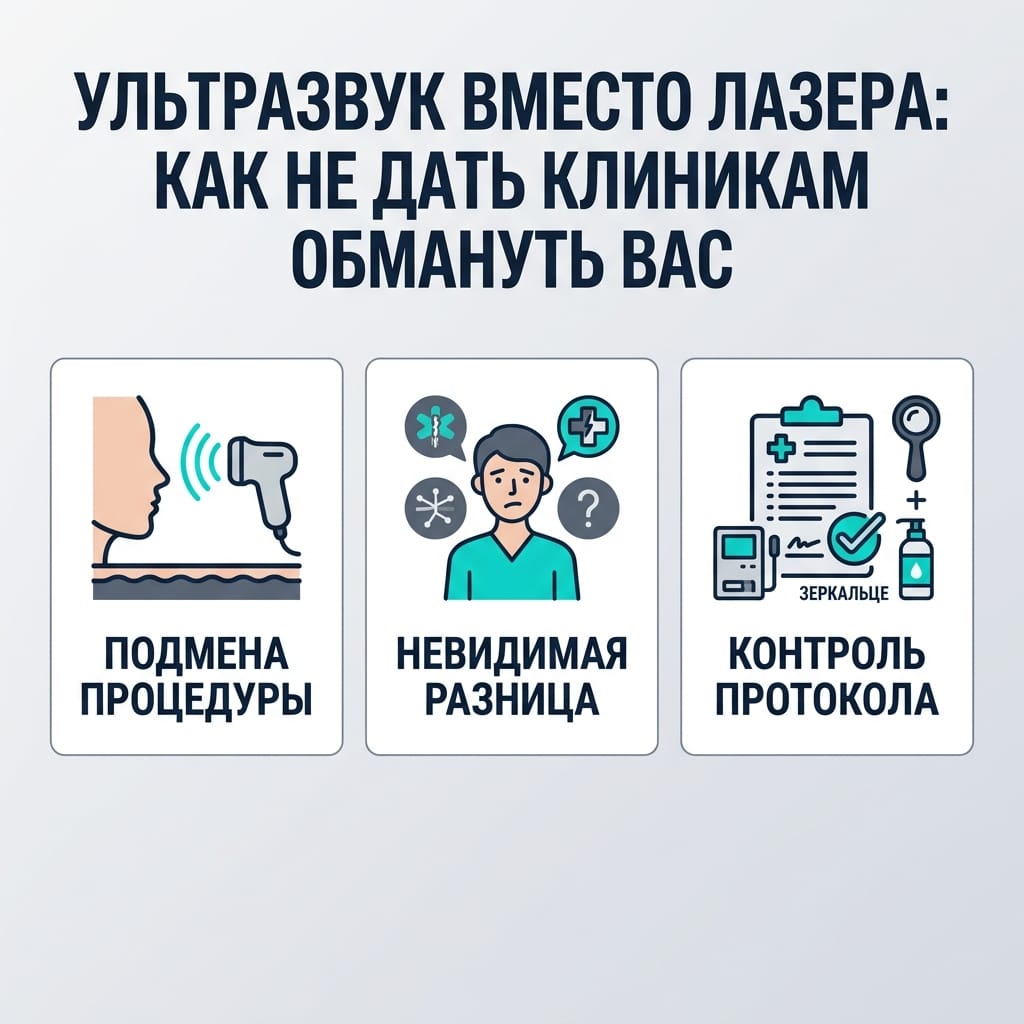 Ультразвук вместо лазера: как не дать клиникам обмануть вас на процедуре