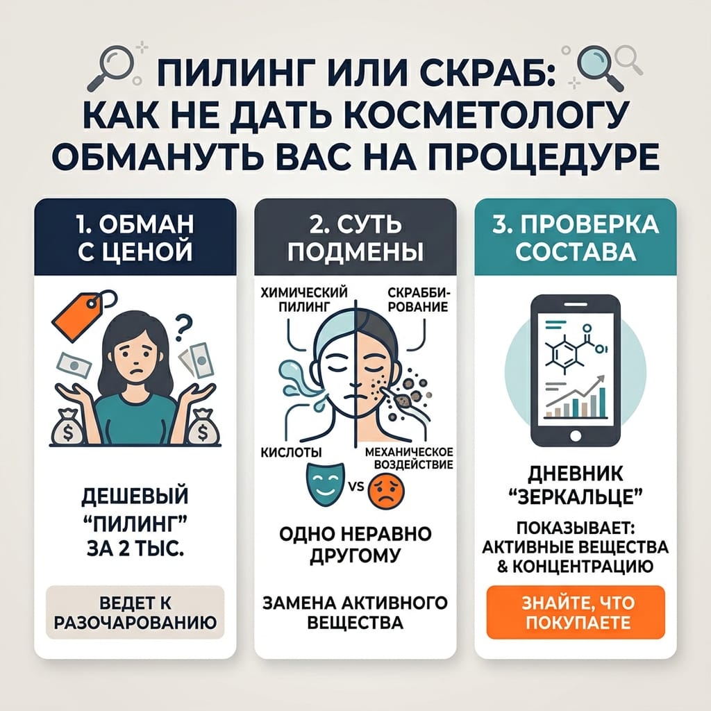 Пилинг или скраб: как не дать косметологу обмануть вас на процедуре