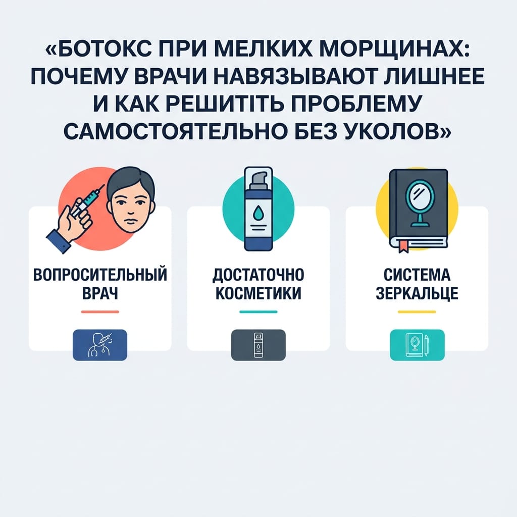 Ботокс при мелких морщинах: почему врачи навязывают лишнее и как решить проблему самостоятельно без уколов