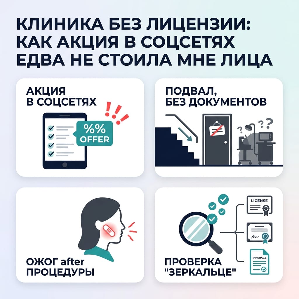 Клиника без лицензии: как акция в соцсетях едва не стоила мне лица