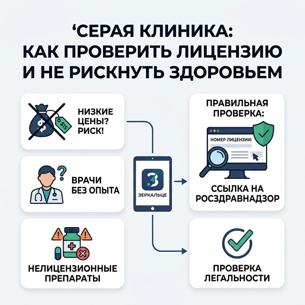 Серая клиника: как проверить лицензию и не рискнуть здоровьем