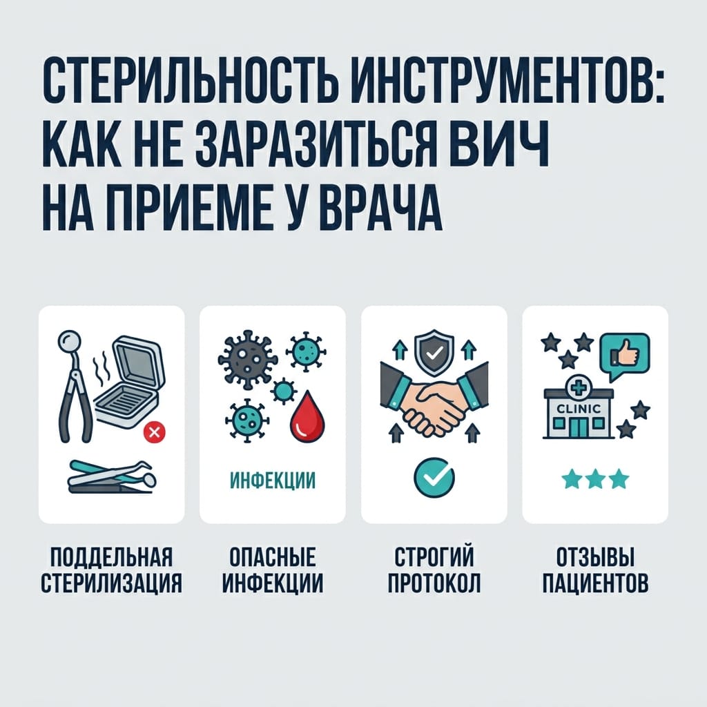 Стерильность инструментов: как не заразиться ВИЧ на приеме у врача
