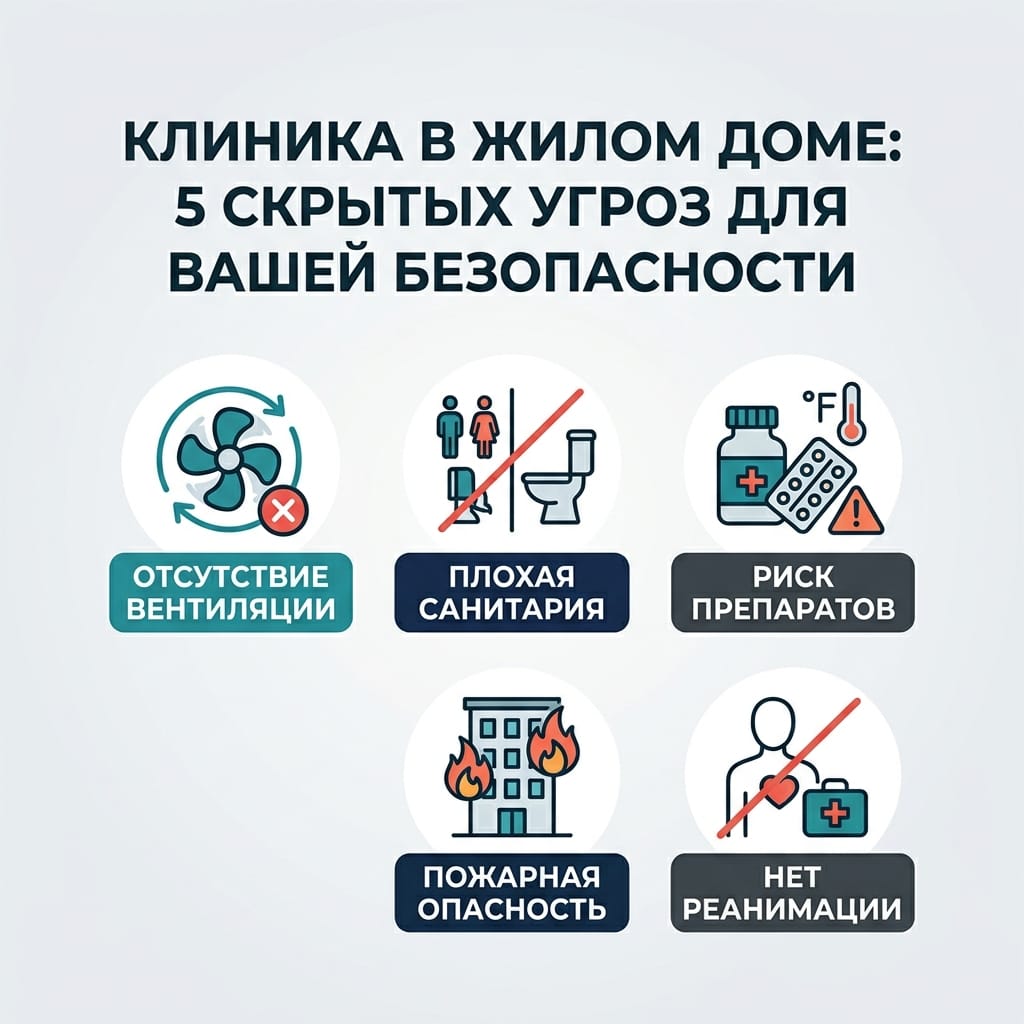 Клиника в жилом доме: 5 скрытых угроз для вашей безопасности
