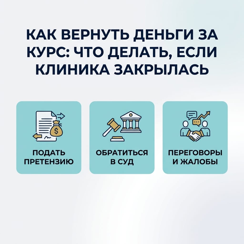 Как вернуть деньги за курс: что делать, если клиника закрылась