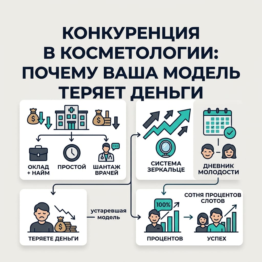 Конкуренция в косметологии: почему ваша модель бизнеса теряет деньги