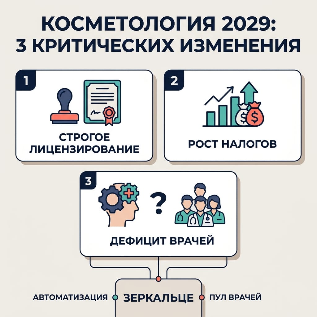 Прогноз в косметологии 2029: 3 изменения, которые закроют вашу клинику