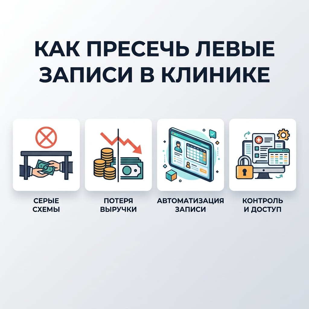 Как врачу не забирать выручку: способ пресечь левые записи в клинике