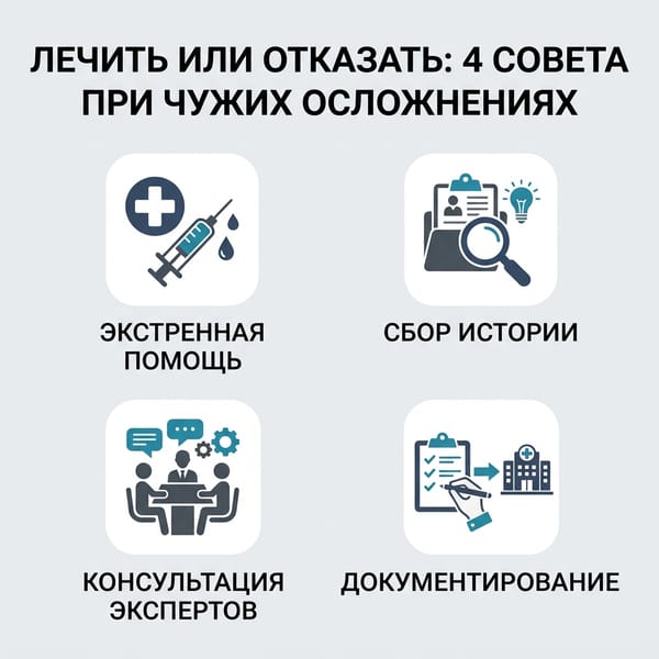Лечение осложнений: 4 опасные ошибки и секреты работы с чужими случаями