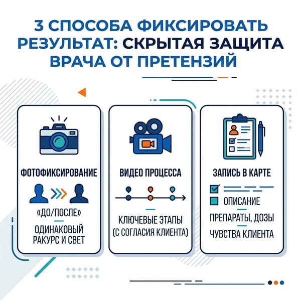 3 способа фиксировать результат: скрытая защита врача от претензий