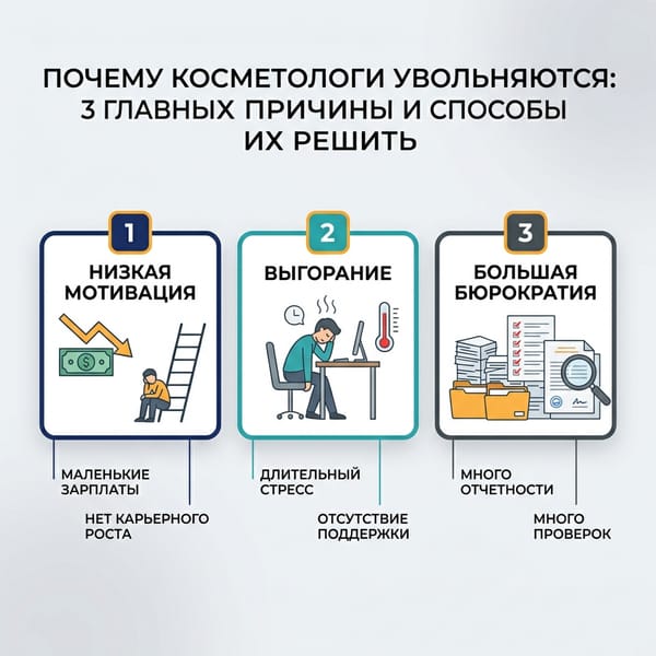 Почему косметологи увольняются: 3 главных причины и способы их решить