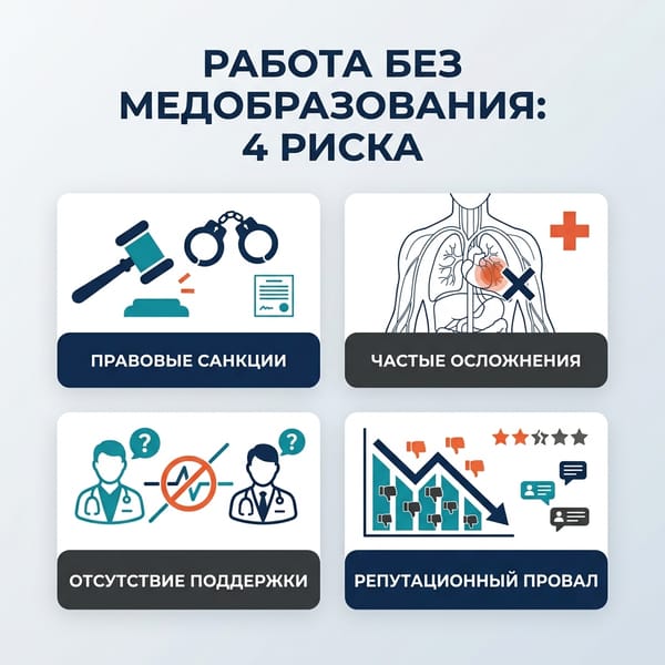 Работа без медобразования: 4 опасных риска для мастера и клиники