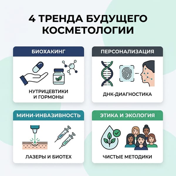 4 тренда косметологии 2026: как биохакинг и ДНК меняют индустрию