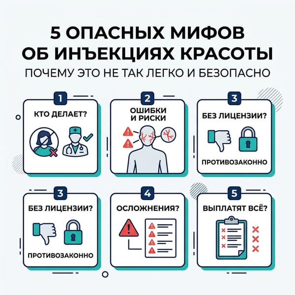 5 опасных мифов об инъекциях красоты: почему это не так легко и безопасно