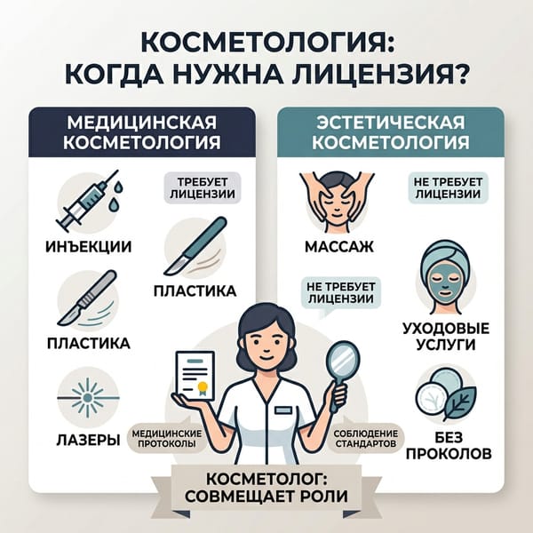 Косметология: когда процедуре нужна лицензия и чем рискует клиент