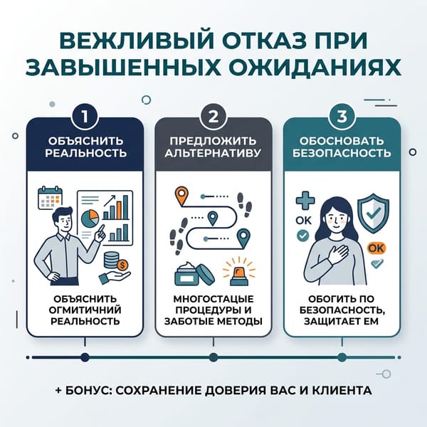 Как вежливо отказать клиенту: 3 приема при завышенных ожиданиях