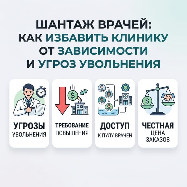 Шантаж врачей: как избавить клинику от зависимости и угроз увольнения