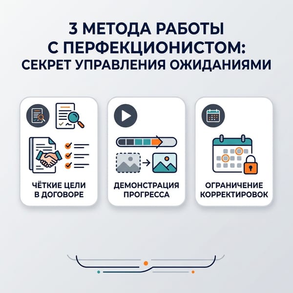 3 метода работы с перфекционистом: секрет управления ожиданиями