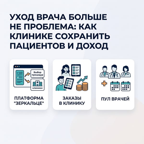 Уход врача больше не проблема: как клинике сохранить пациентов и доход