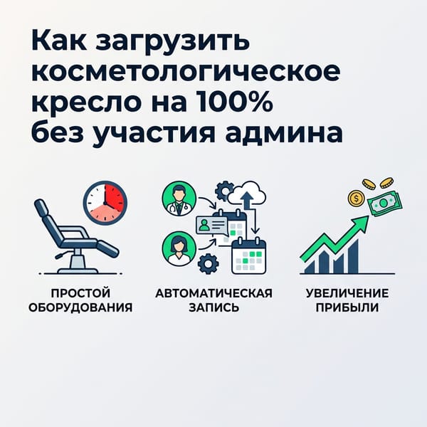 Как загрузить косметологическое кресло на 100% без участия админа