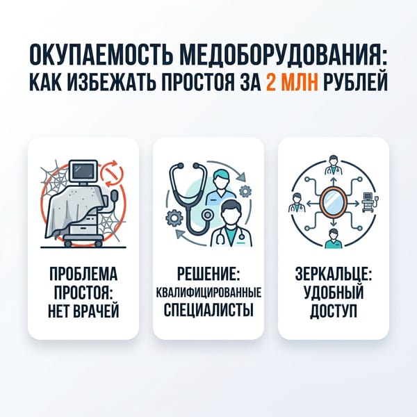 Окупаемость медоборудования: как избежать простоя за 2 млн рублей