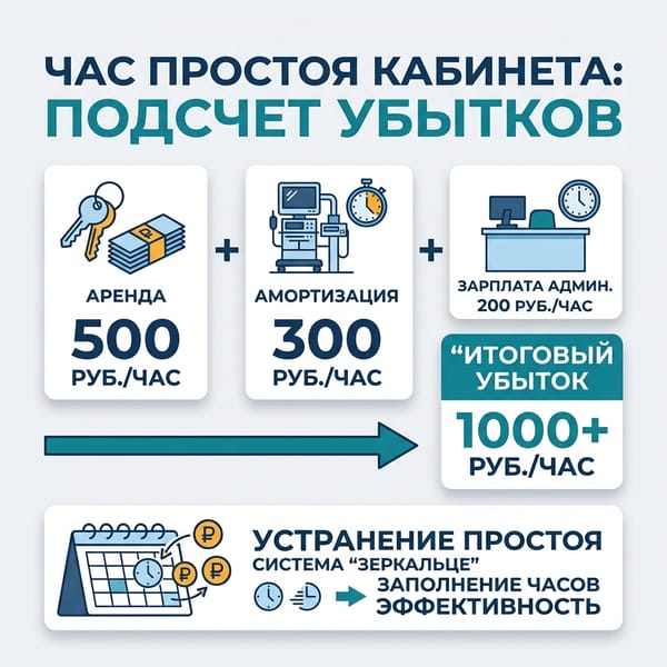 Час простоя кабинета: как посчитать реальные убытки и устранить их
