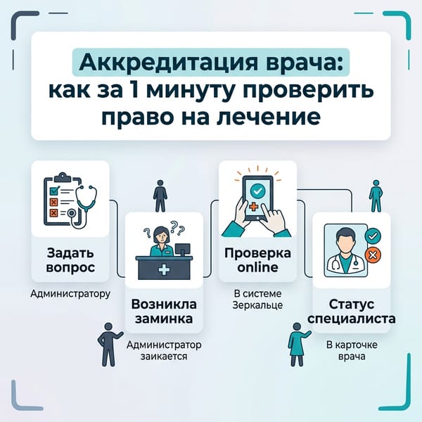 Аккредитация врача: как за 1 минуту проверить право на лечение