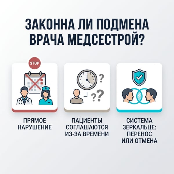 Врач или медсестра: законна ли подмена специалиста в клинике?
