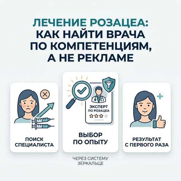 Лечение розацеа: как найти врача по компетенциям, а не рекламе