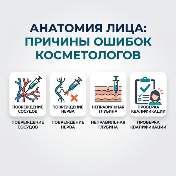 Анатомия лица: почему 90% ошибок косметологов опасны для вас