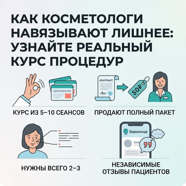 Как косметологи навязывают лишнее: узнайте реальный курс процедур