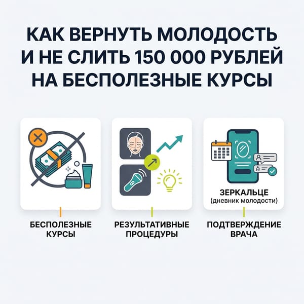 Как вернуть молодость и не слить 150 000 рублей на бесполезные курсы