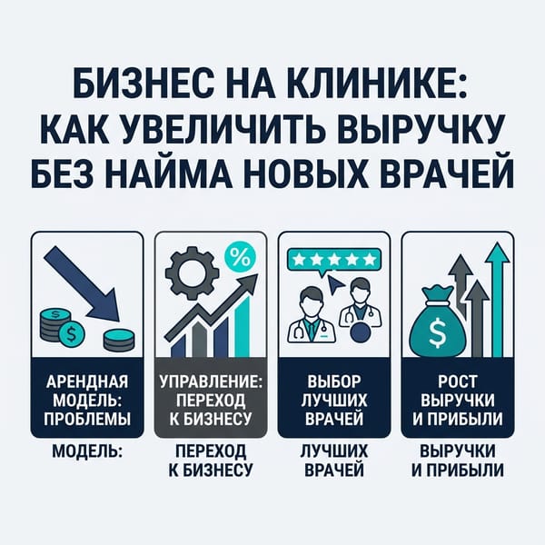 Бизнес на клинике: как увеличить выручку без найма новых врачей