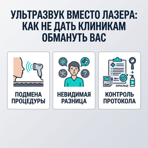 Ультразвук вместо лазера: как не дать клиникам обмануть вас на процедуре