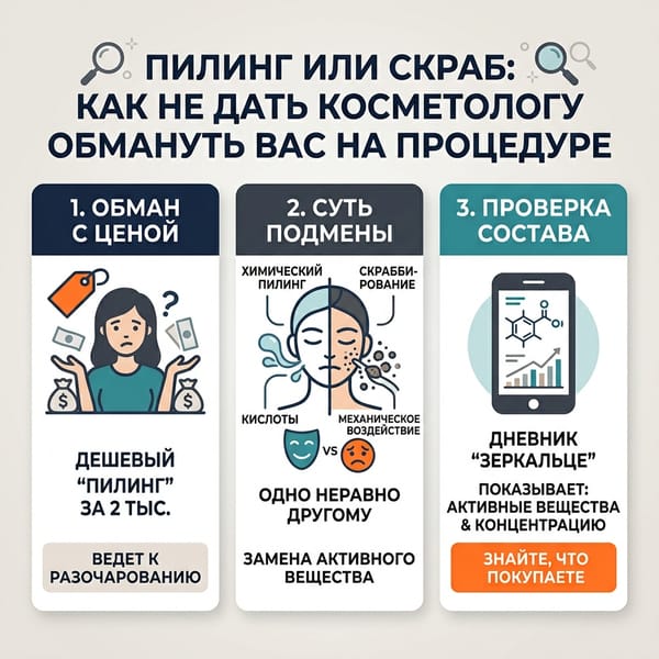 Пилинг или скраб: как не дать косметологу обмануть вас на процедуре