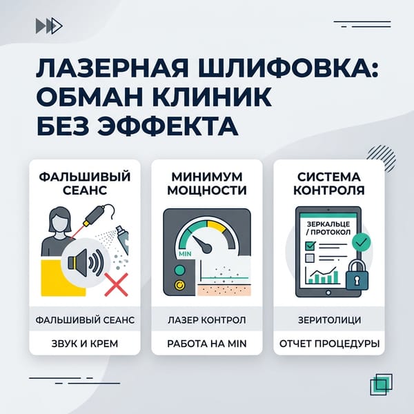 Лазерная шлифовка: как клиники обманывают пациентов без эффекта