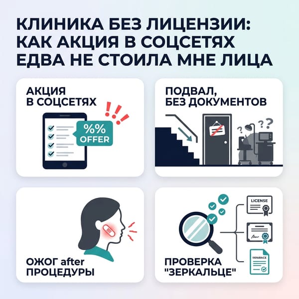 Клиника без лицензии: как акция в соцсетях едва не стоила мне лица