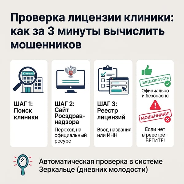 Проверка лицензии клиники: как за 3 минуты вычислить мошенников